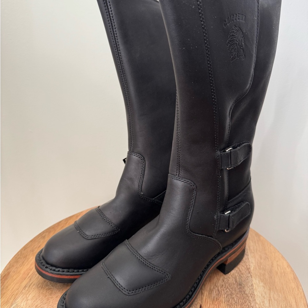 Chippewa Black Odessa Motorcycle Boots Women’s 9.5 B L27862 NEW with Box USA